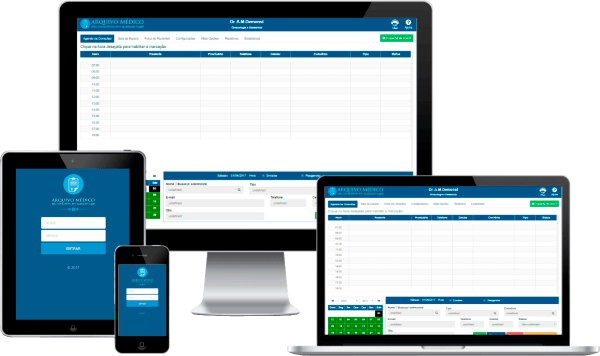 responsividade arquivo médico